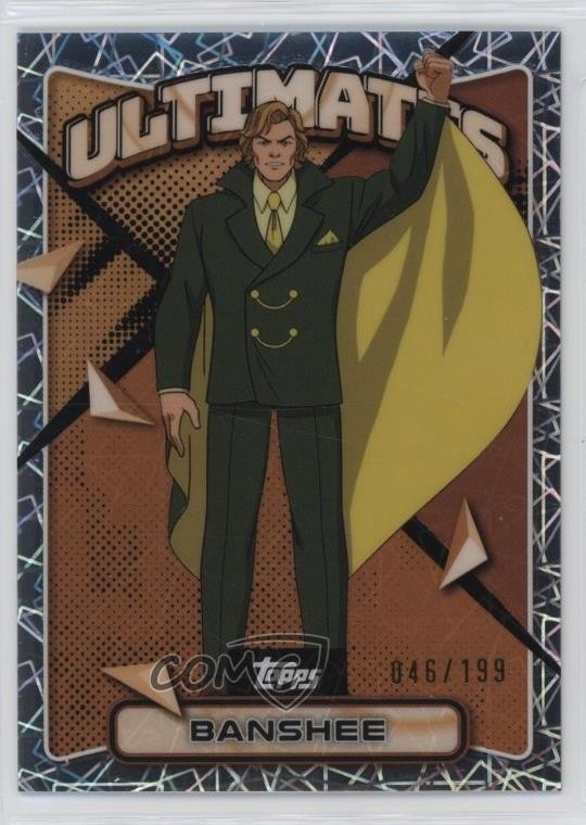 2025 Topps Finest X-Men '97 Common Bronze Laser Refractor 46/199 Banshee #7 11ao