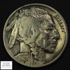 1918 D Buffalo Nickel 5C - Cleaned