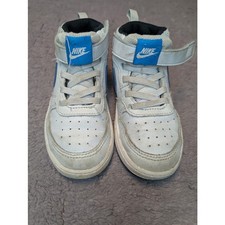 Youth Nike Court Borough Mid White/Blue CD7784-012 - Size 10C