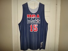 Men's Magic Johnson TEAM USA 1992 Mitchell & Ness Reversible Practice Jersey 2XL