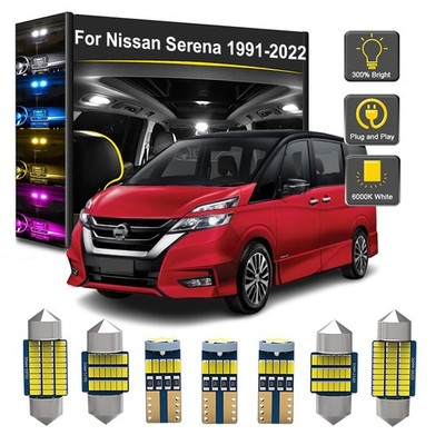 Interior LED Light Bulbs For Nissan Serena C23 C24 C25 C26 C27 1991-2022 4 Color