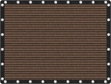 90% Shade Fabric Sun Shade Cloth W/ Reinforced Grommets Outdoor Sun Screen
