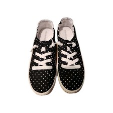Madden Girl Women's Marisa Sneaker Shoes Low Top Black Dot 5.5M