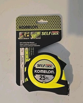 Komelon 25ft Tape Measure Self Lock Evolution L4825HV Auto Lock 