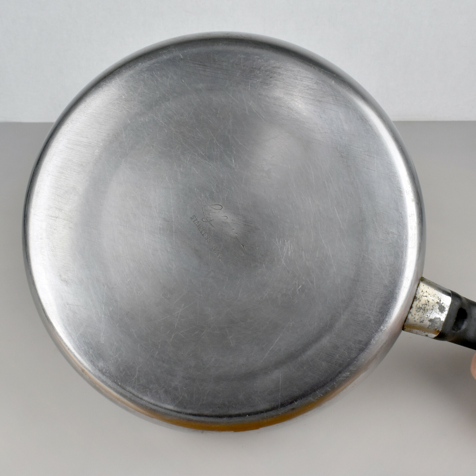 Vintage Lifetime Cookware Stainless Steel 2 QT 9.5" Frying Pan Skillet
