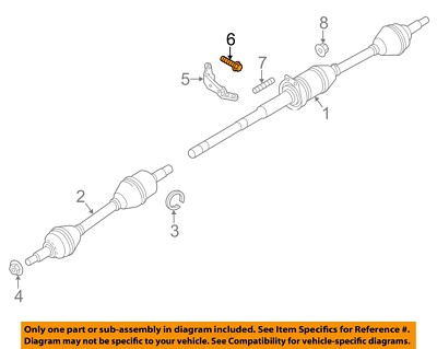 FORD OEM 06-20 C-Max Front Suspension Drive Axles-Mount Bracket Bolt W503317S439