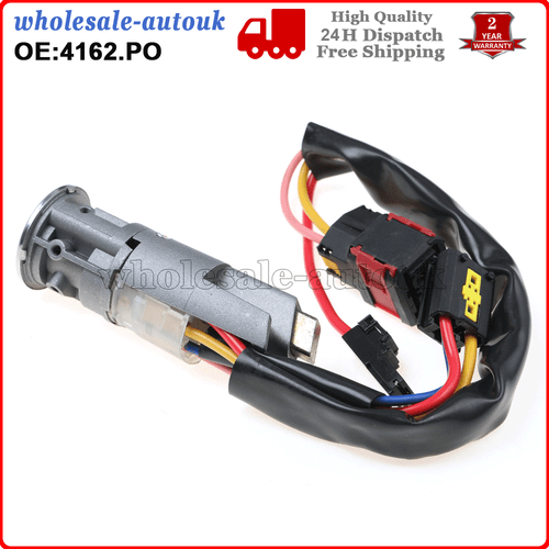 IGNITION SWITCH STARTER LOCK BARREL FOR CITREON XSARA PICASSO PEUGEOT 206 4162PO - Picture 8 of 9
