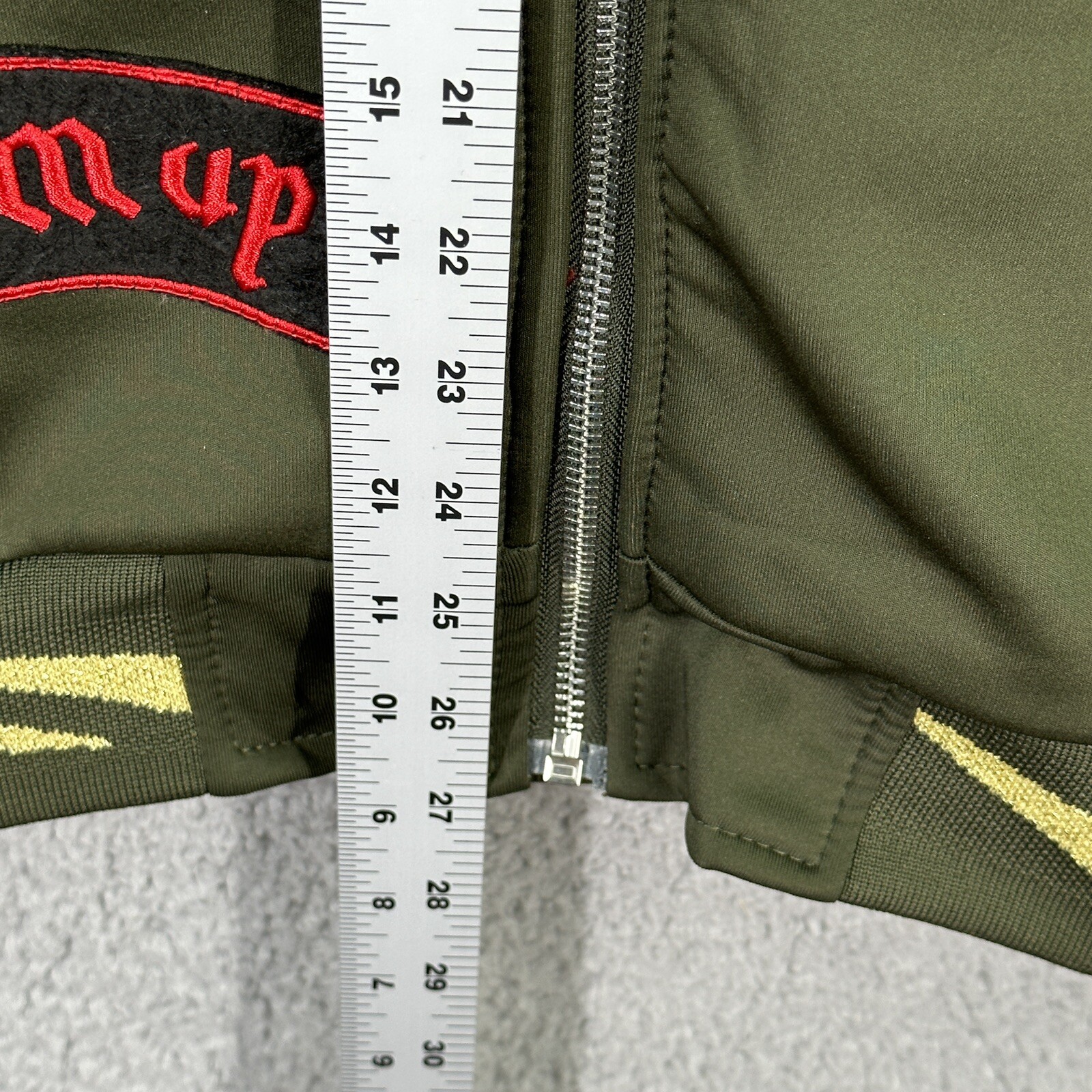 Reason Flying Sharks Allover Patchwork Olive Gree… - image 13