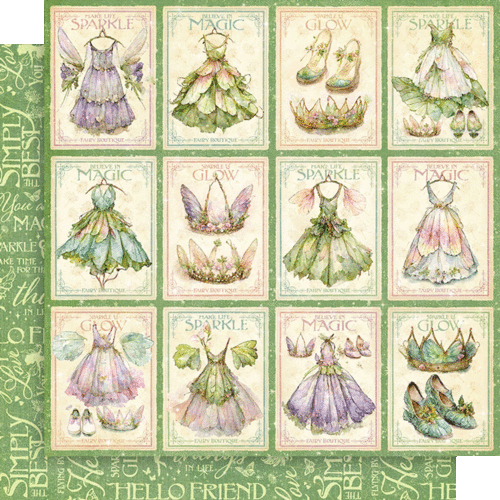 GRÁFICO 45 "BOUTIQUE DE HADAS" 12x12 PAQUETE DE PAPEL HADAS CAPRICHOSAS LUGAR DE SCRAPJACK - Imagen 7 de 13