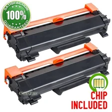 2PK TN760 Toner Cartridges for Brother MFC-L2710dw HL-L2730DW MFC-L2750DW TN730