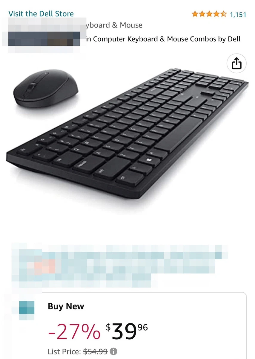 Dell wireless keyboard and mouse deals price