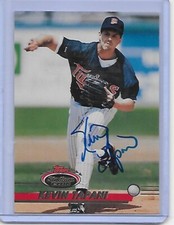 Baseball Card IP auto KEVIN TAPANI Minnesota Twins 1993 Stadium Club