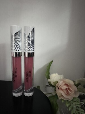 2 New INFLUENCE NUDE ROSE STROKE OF BEAUTY IMPRINT HIGH SHINE LIP GLOSS 18fl.0Z