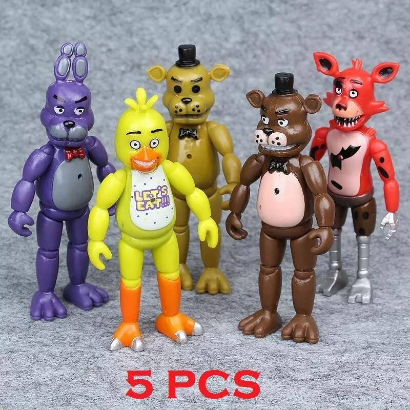 6 Pcs/Set Five Night At Freddy Anime Figure Fnaf Bear Action Figure Pvc  Model Freddy Toys For Children Gifts