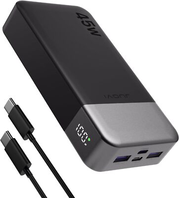 JUOVI Power Bank 45W 20000mAh Charging Portable External Battery Backup Phone US
