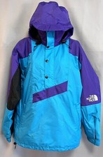 Vintage 90s North Face Made in USA Goretex anorak windbreaker pullover Sz Small