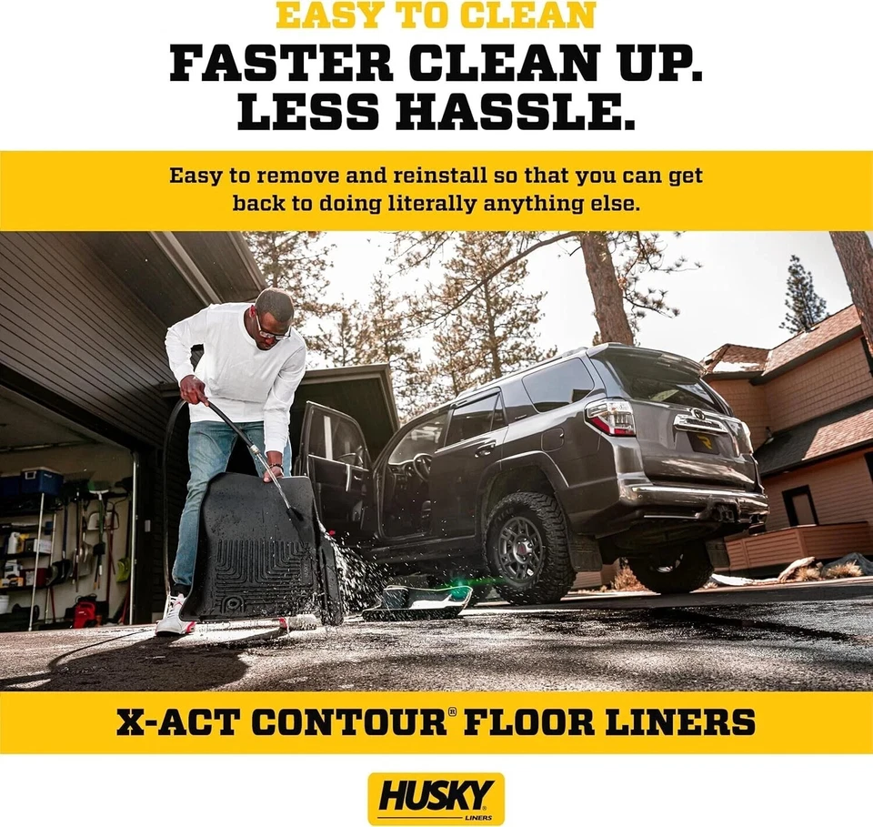 Alfombrillas para Ford F-150 SuperCrew 2015-24, delanteras y 2ª fila, negras 🛠️ Foto 3 de 4