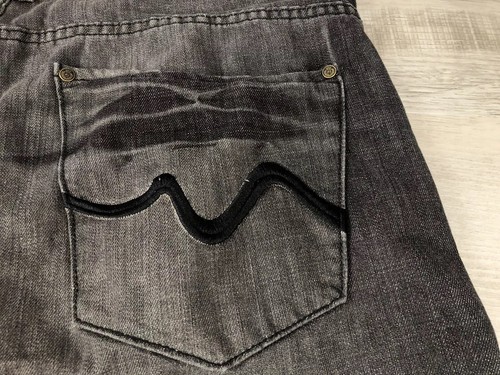 PJ Mark Jean Shorts Faded Black Denim Vintage Y2K 100% Cotton Men 44 (Actual 42) - Picture 13 of 22