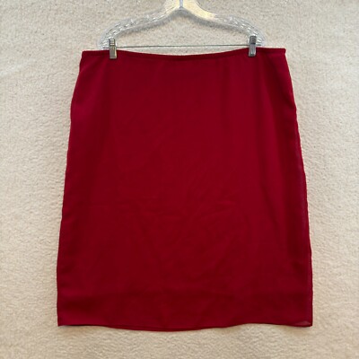 90s Y2K Vintage Mesh Midi Skirt 18W Red Slinky Stretch Cyber Boho Fairy  Grunge