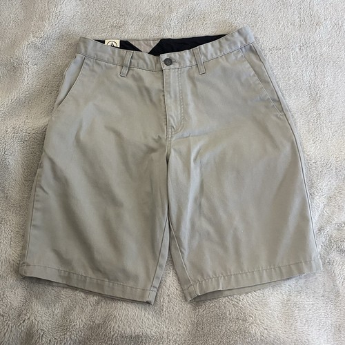 VOLCOM Frickin Chino Casual Shorts Men's Size 30 Flat Front Gray