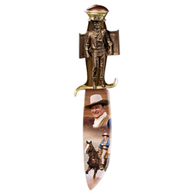 Bradford Exchange Western Legend John Wayne Knife Replica by David