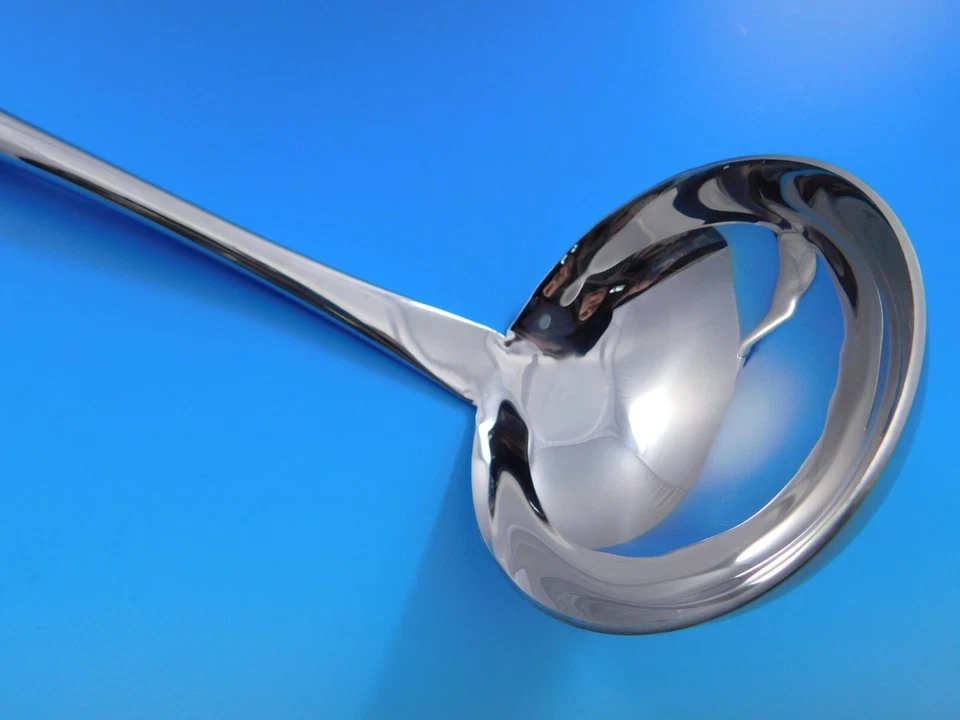 Cucharón de sopa William and Mary de Lunt de plata esterlina HHWS hecho a medida 11" Foto 4 de 4