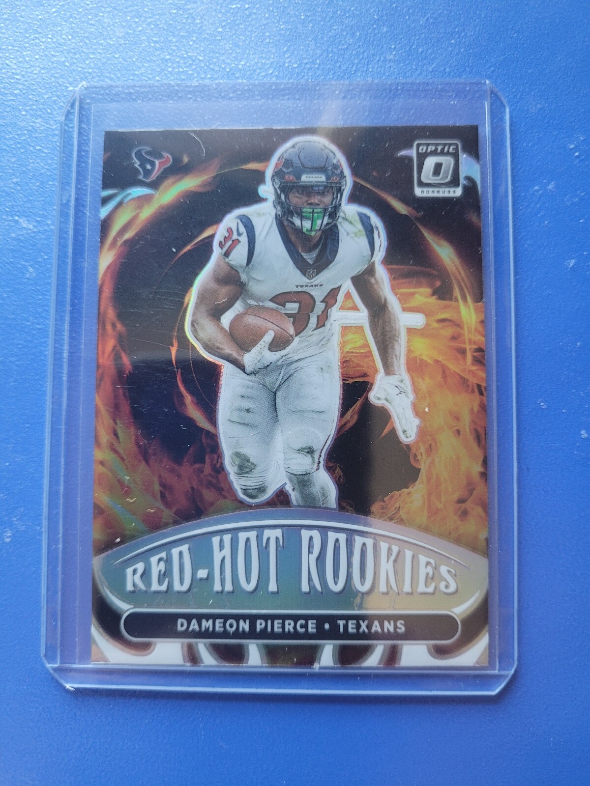 2022 Donruss Optic Red Hot Rookies Dameon Pierce #RHR10 Texans
