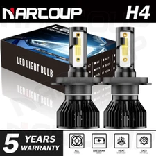 H4 9003 LED Headlight Kit Super Bright Bulbs High Low Beam 10000K White 330000LM