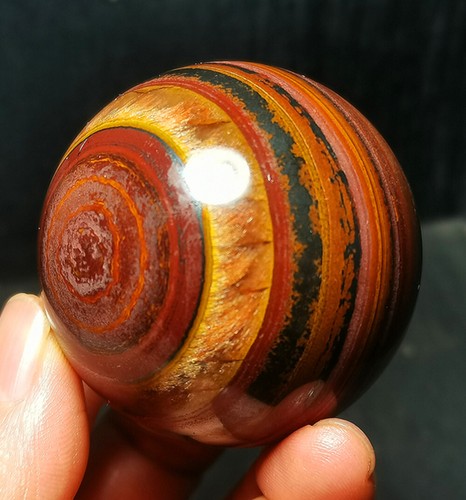 TOP 210G bola de cristal de ojo de tigre colorida natural curación de China R121 - Imagen 6 de 16