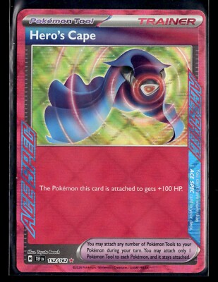 Hero's Cape トレーナーカード Hero's Cape (ACE SPEC Rare) 152/162 Pokémon Scarlet & Violet
