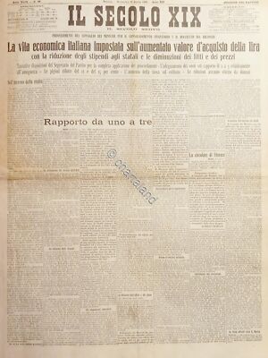 Zeitung Genua - Das 19. Jahrhundert - Nr. 90 - Maßnahme des Rates - 1934