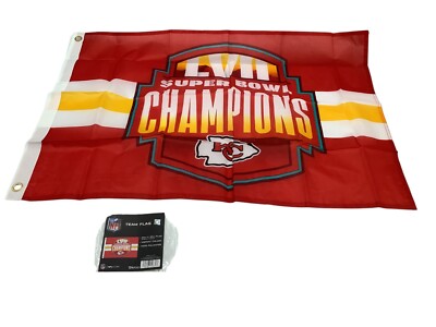 2023 Kansas City Chiefs Red Friday Flag NFL Super Bowl LVll Champions KC 30 x 20