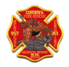 Cordova Fire Rescue Department Engine 951 Rescue 957 Patch North Carolina NC