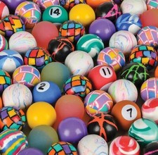 144 ASSORTED 27MM SUPERBALLS, HIGH BOUNCE, BOUNCY BALLS, THE BEST SUPER BALL