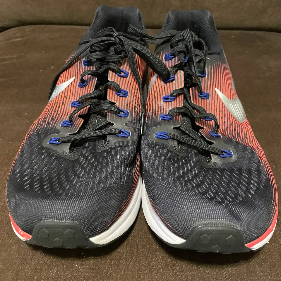 Nike Air Zoom Pegasus 34 880555-006 preto carmesim masculino EUA 11.5 corrida 45.5 - Imagem 2 de 4