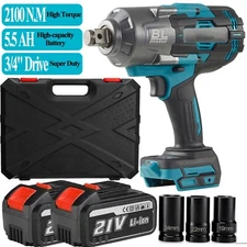 2100 N.M Electric 3/4" IMPACT Wrench Large Torque Electric Wind Gun Brushless