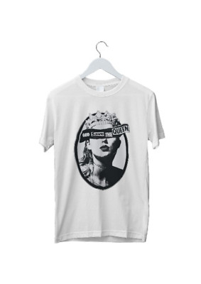 God save the queen Taylor weißes Punkrock T-Shirt