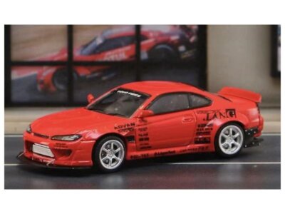 STREET WARRIOR 1/64 ロケットバニー　日産　シルビア(S15) NISSAN Silvia S15 - Pandem Rocket Bunny - redorange - Street