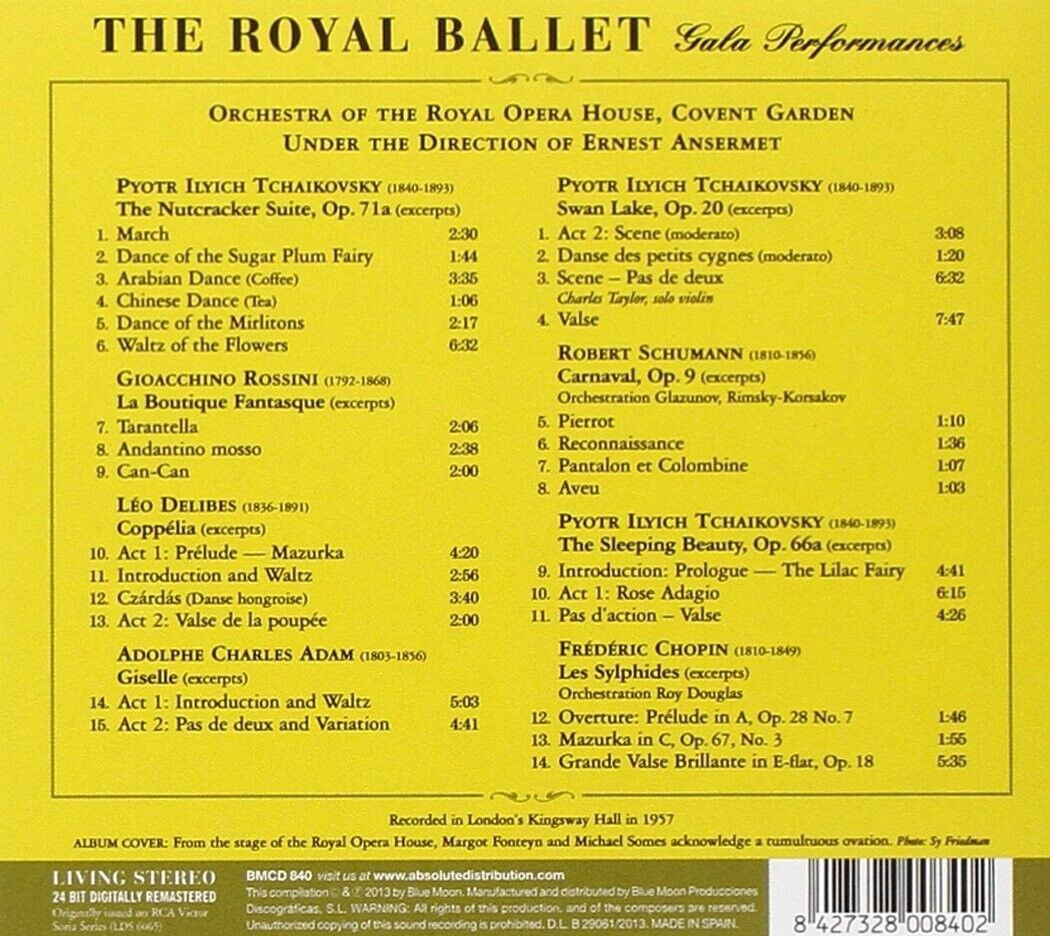 Ernest Ansermet The Royal Ballet Gala Performances (2-CD