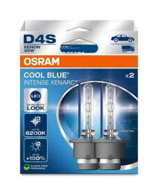 2x D4S 12V+24V 35W P32d-5 XENARC COOL BLUE INTENSE NextGen. 6200K +150% OSRAM.