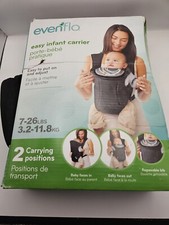 Evenflo Infant Soft Baby Carrier Creamsicle - Black 7-26lbs OPEN BOX