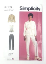 Simplicity Sewing Pattern 11227 Misses Knit Top, Pants, & Jacket 6-14 UNCUT