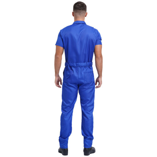 Monos con cremallera para hombre Uniformes de taller automático Ropa de trabajo de almacén con cinturón - Imagen 35 de 55