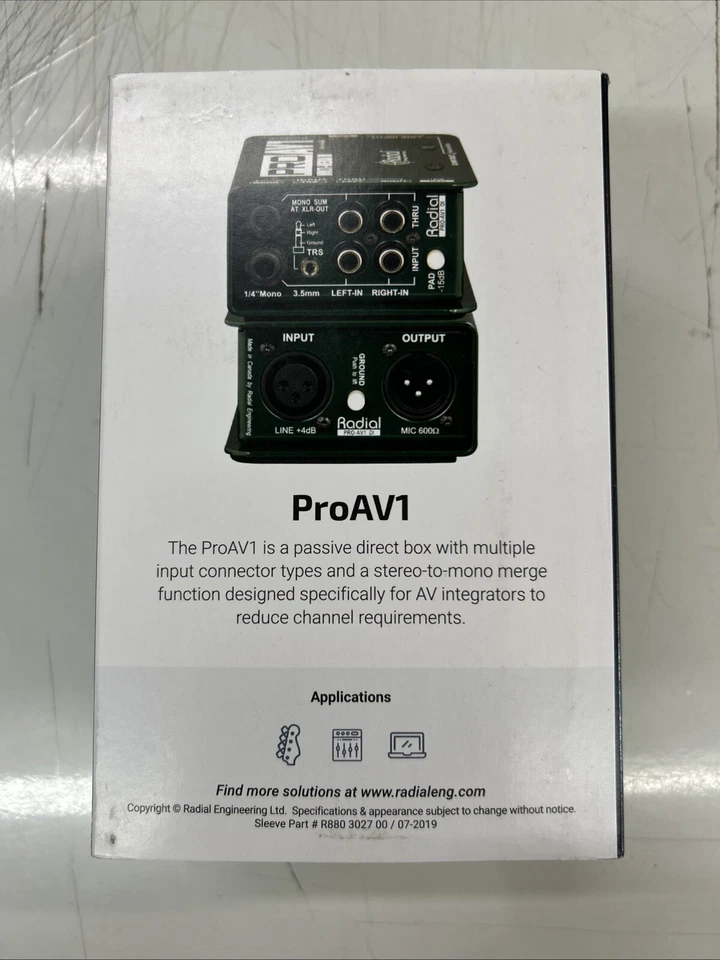Radial ProAV1 Multimedia Direct Box - Image 2 of 2