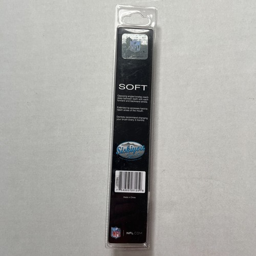 Oakland Raiders NFL Toothbrush SOFT Siskiyou Sports NEW Sealed Adult - Picture 2 of 2