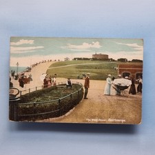 Eastbourne Postkarte um 1910 Edwardianische Dame mit Kinderwagen Wish Tower Sussex