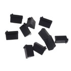 10X Black Rubber A Type Female USB Anti Dust Protector Plugs Stopper Cover C Eh