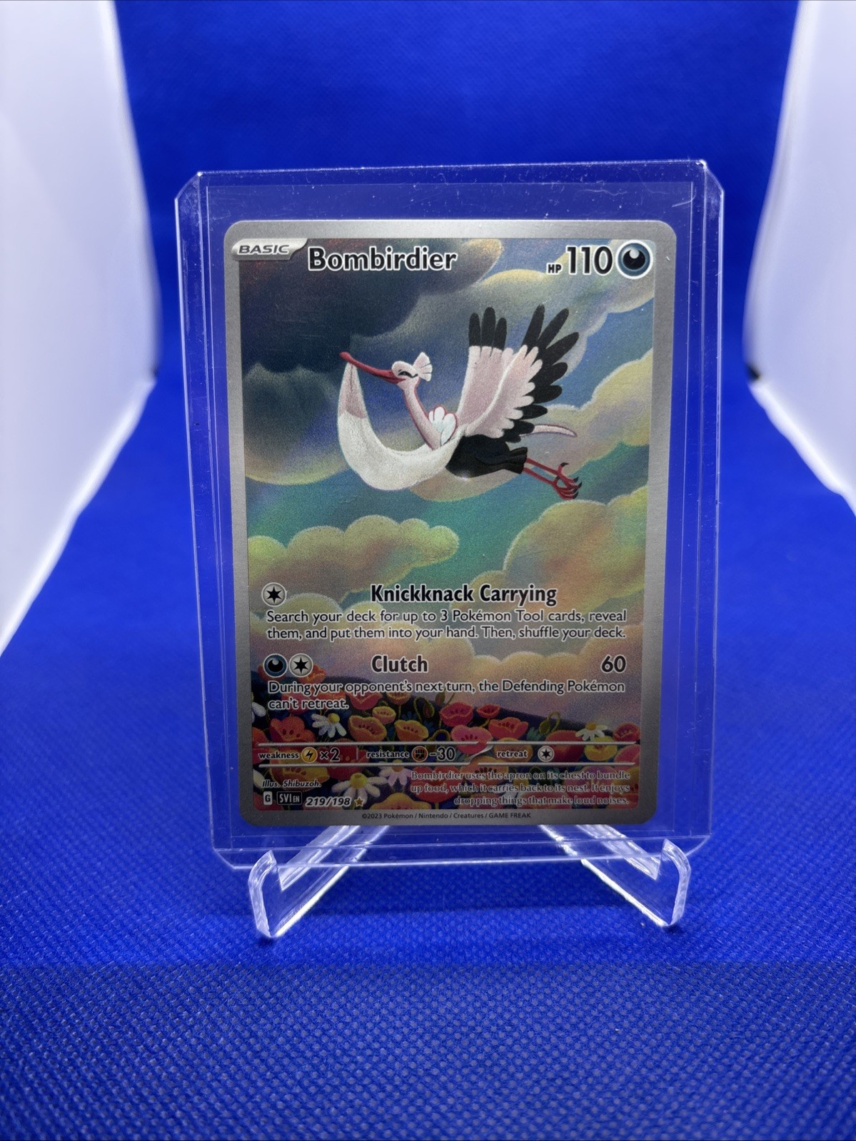 Bombirdier 219/198 Illustration Rare IR Scarlet & Violet Base (NM) Pokemon