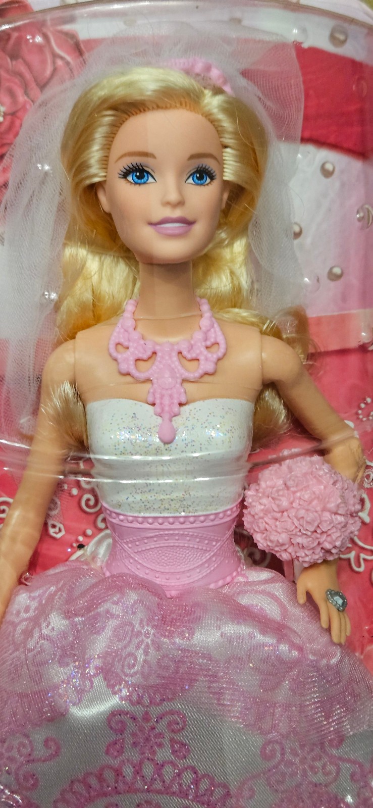Barbie 2015 robe mariée mariage CCF37, poupée doll neuve en boîte NRFB Fairytale Bride