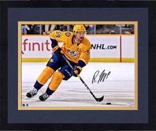 Framed Roman Josi Nashville Predators Signed 16x20 Gold Jersey Skating Photo